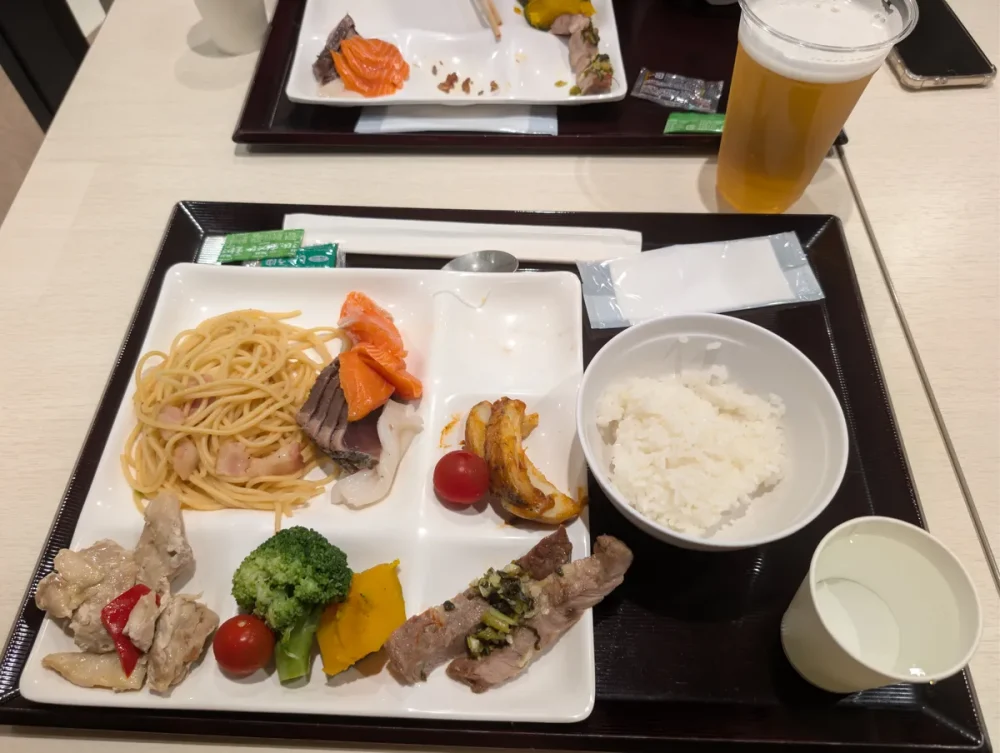 さんふらわあレストランの夕食バイキング